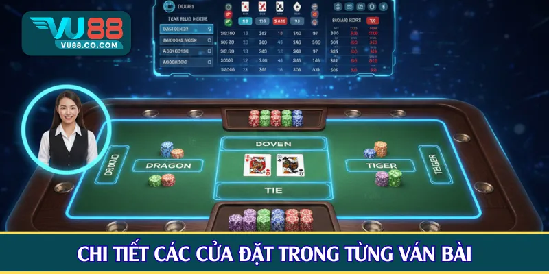 Chi tiết các cửa đặt trong từng ván bài
