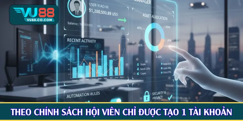 Theo chính sách hội viên chỉ được tạo 1 tài khoản