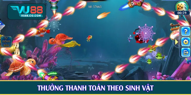 Thưởng thanh toán theo sinh vật